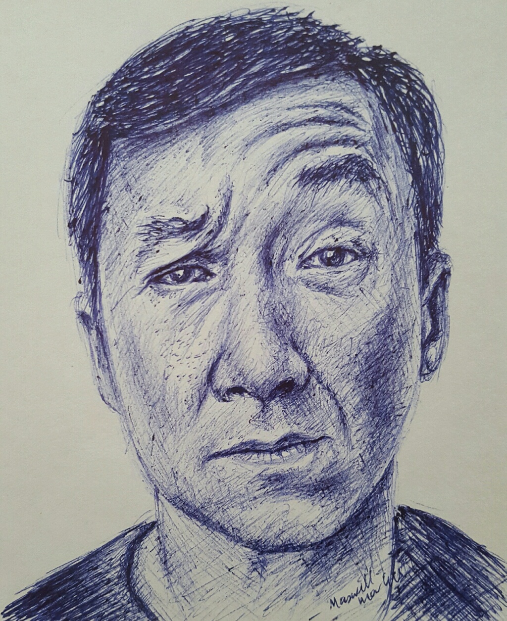 Portrait Workshop  websitewwwportraitworkshopcom  blogwwwcaricaturecomsg digital caricature sketch of Jackie Chan 成龍