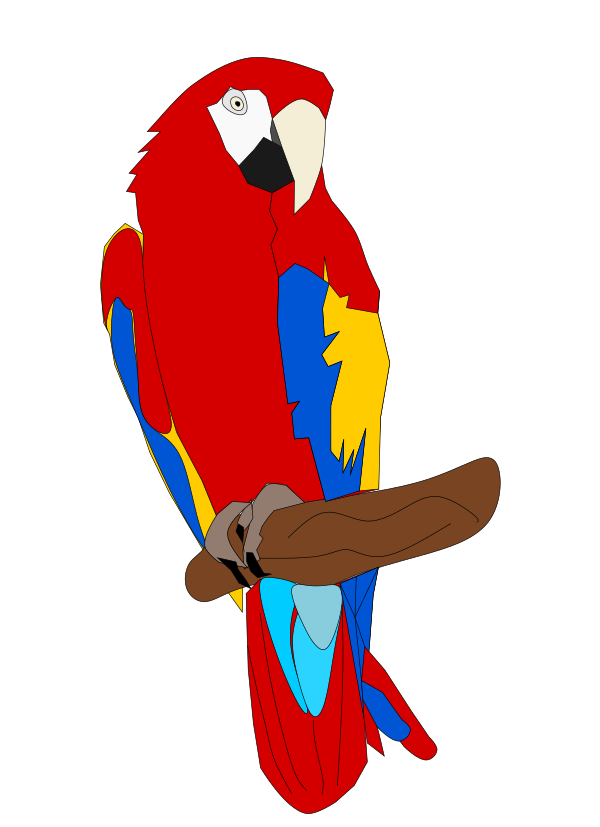 Guacamaya en Acuarela Digita l—Proceso // Macaw in Watercolor Digita l--  Process — Hive