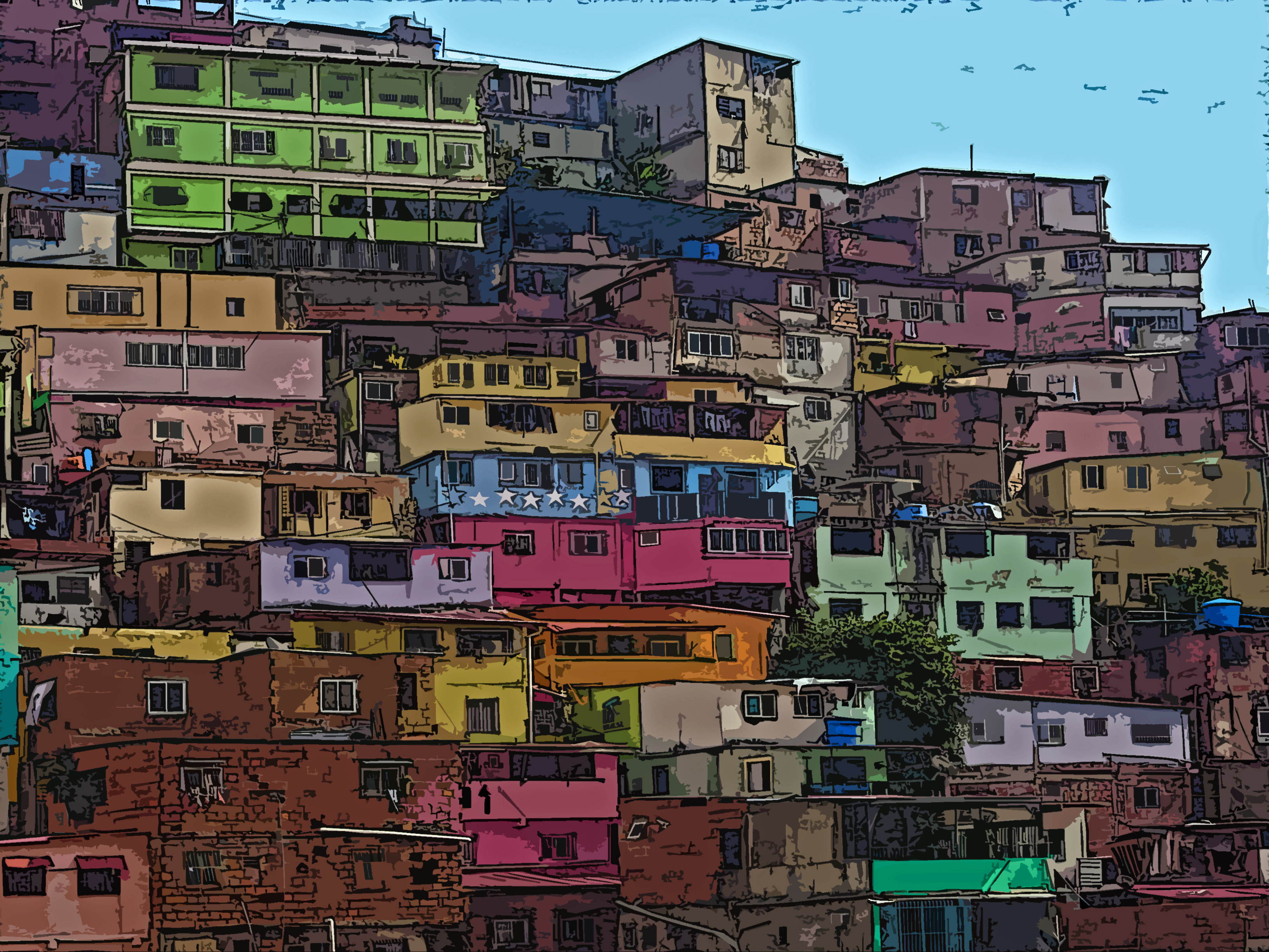 Slums at the North of Petare, Caracas - Venezuela.jpg
