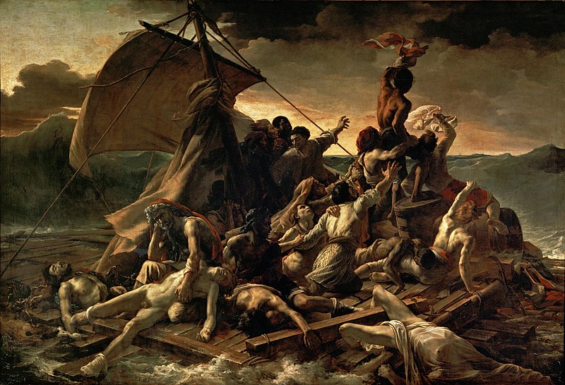 800px-JEAN_LOUIS_THÉODORE_GÉRICAULT_-_La_Balsa_de_la_Medusa_(Museo_del_Louvre,_1818-19) das Floß der Medusa.jpg