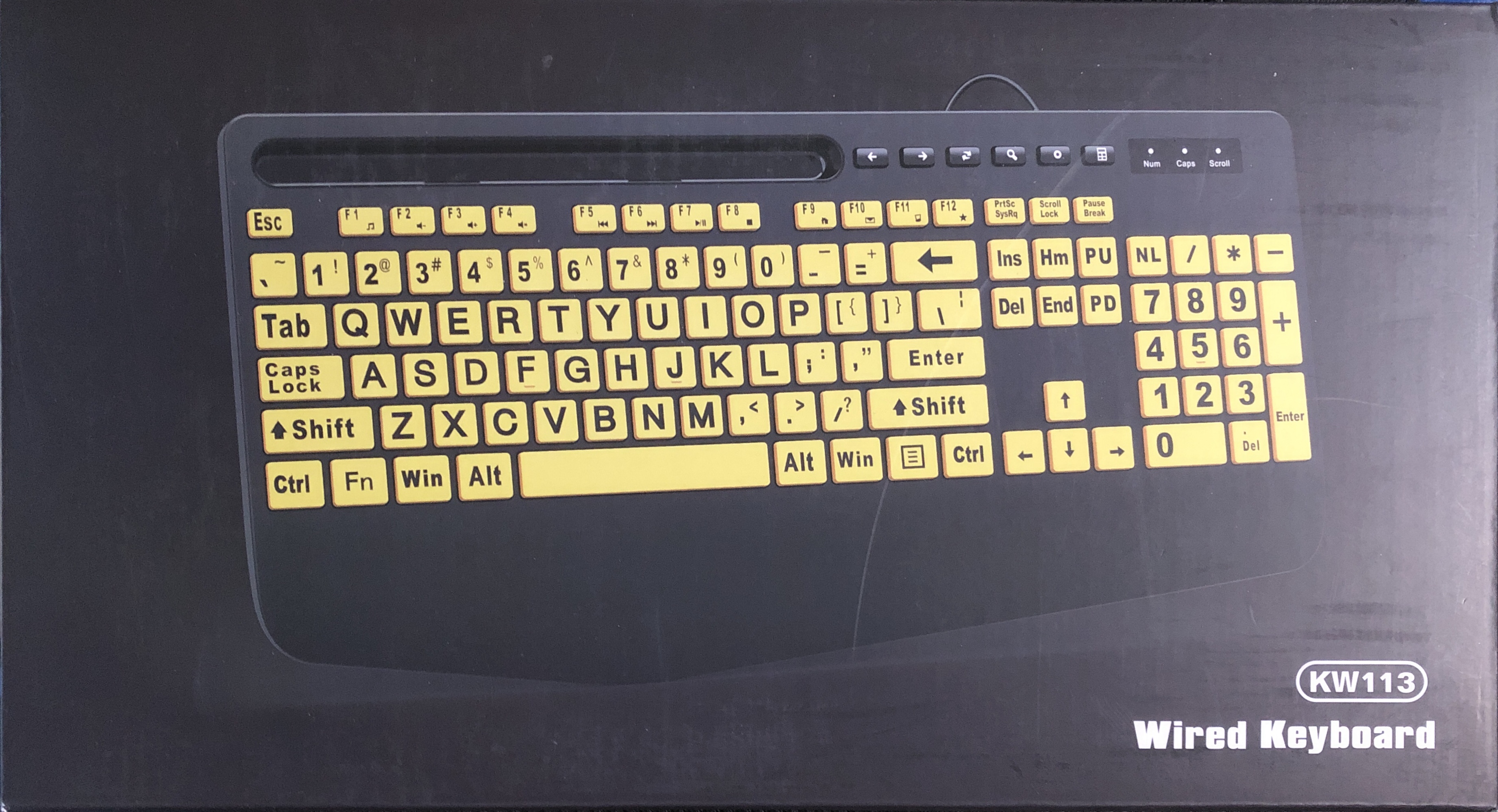 Trueque (Shenzhen Lord Way Technology Co, Ltd) KW113 Wired Large-Print Keyboard.JPG