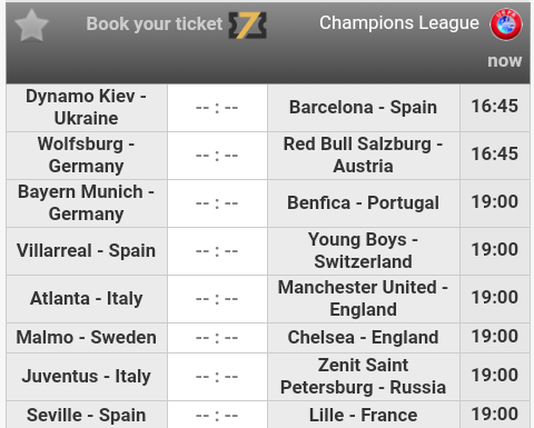 Football prediction sale champions league