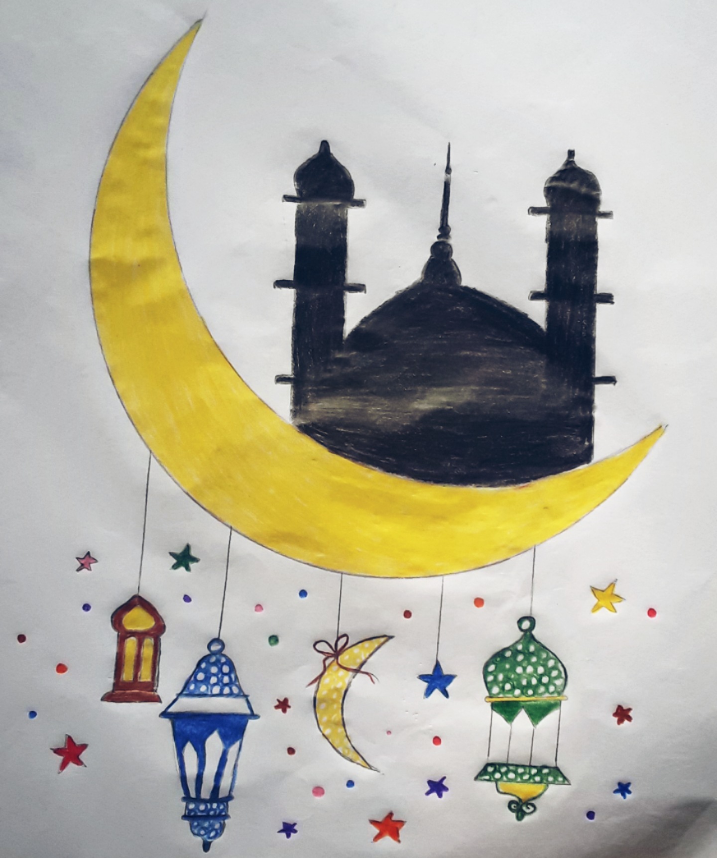 Eid Mubarak Special Drawing | Happy Eid 2021 | Easy Pencil Drawing | Pencil  drawings easy, Eid mubarak, Happy eid