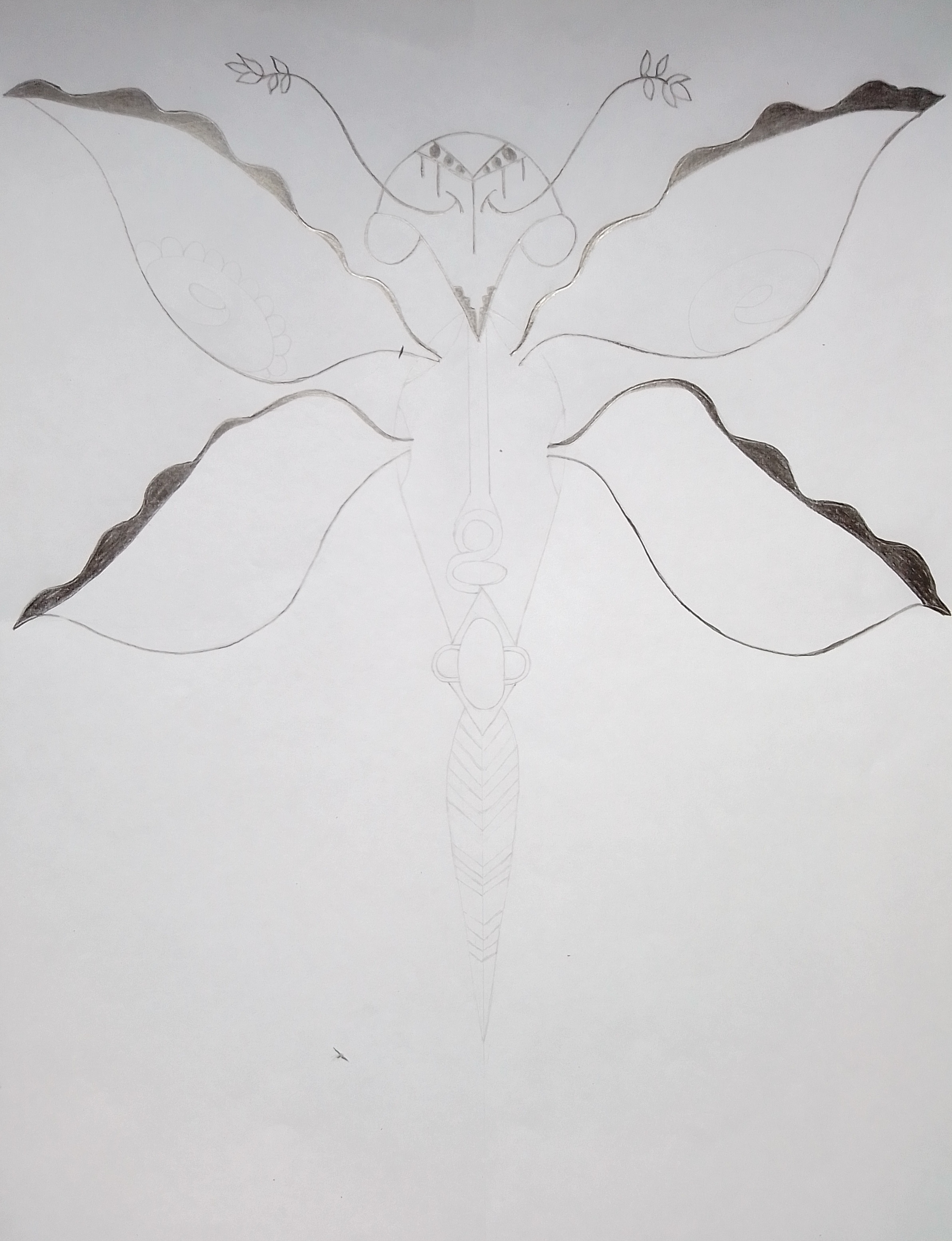 yasmynlp-pencil drawing Animaltopia Series #3 Libélula (5).jpg