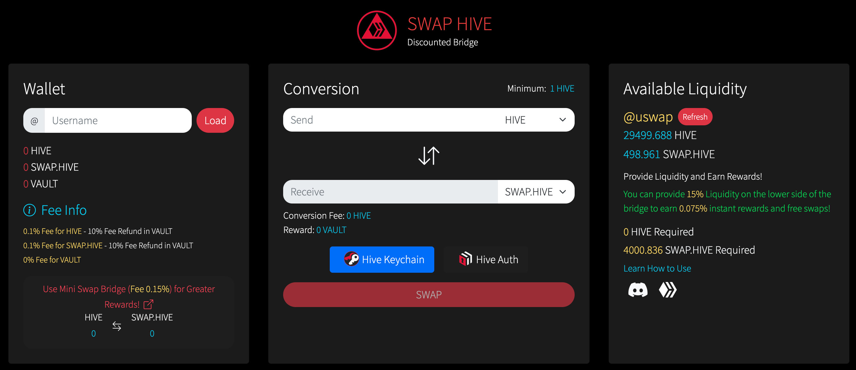 The cheapest way to deposit HIVE into Hive-Engine is via this USWAP interface.