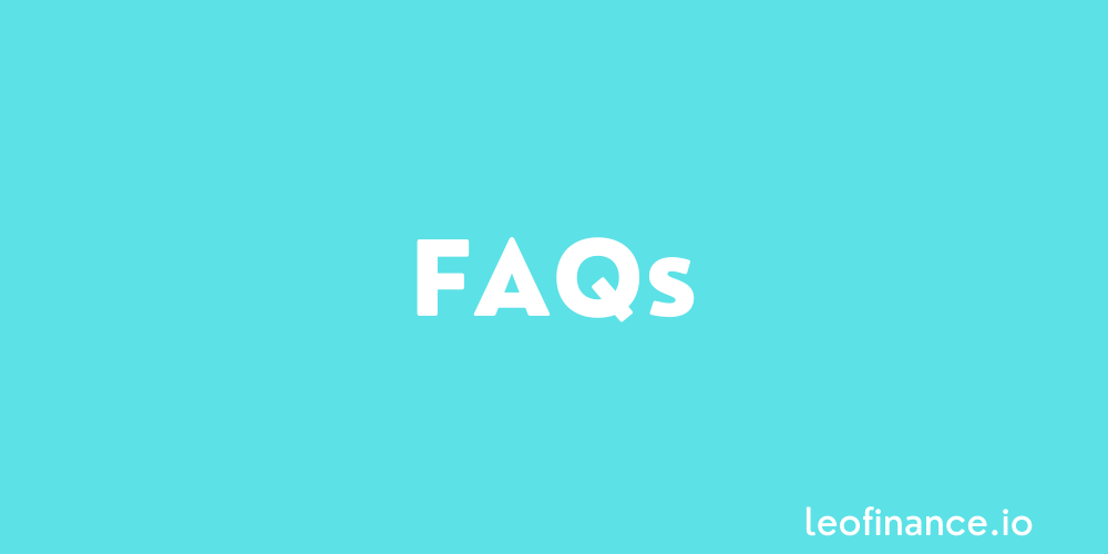 LeoFinance Crypto Guides FAQs.