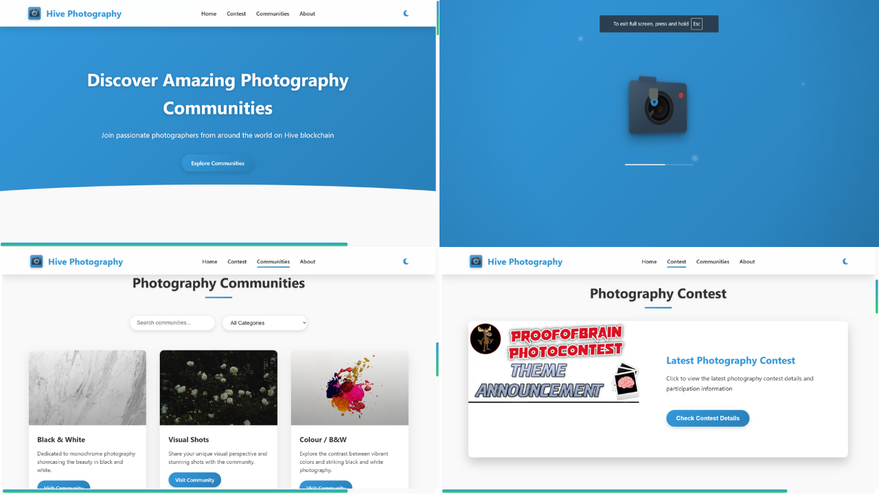 New Photography Website for Hive Communities – Created as Advised by @cryptoreforma