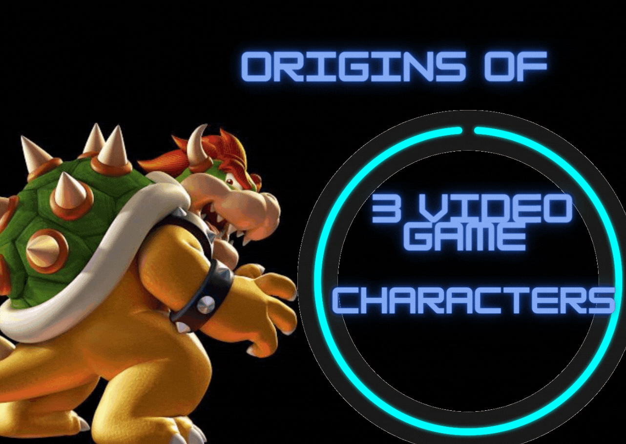 origins of 3 video game characters.gif