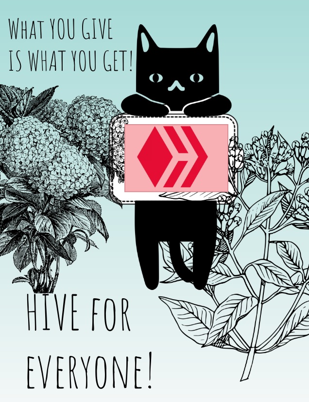 On the Hive blockchain what you give is what you get