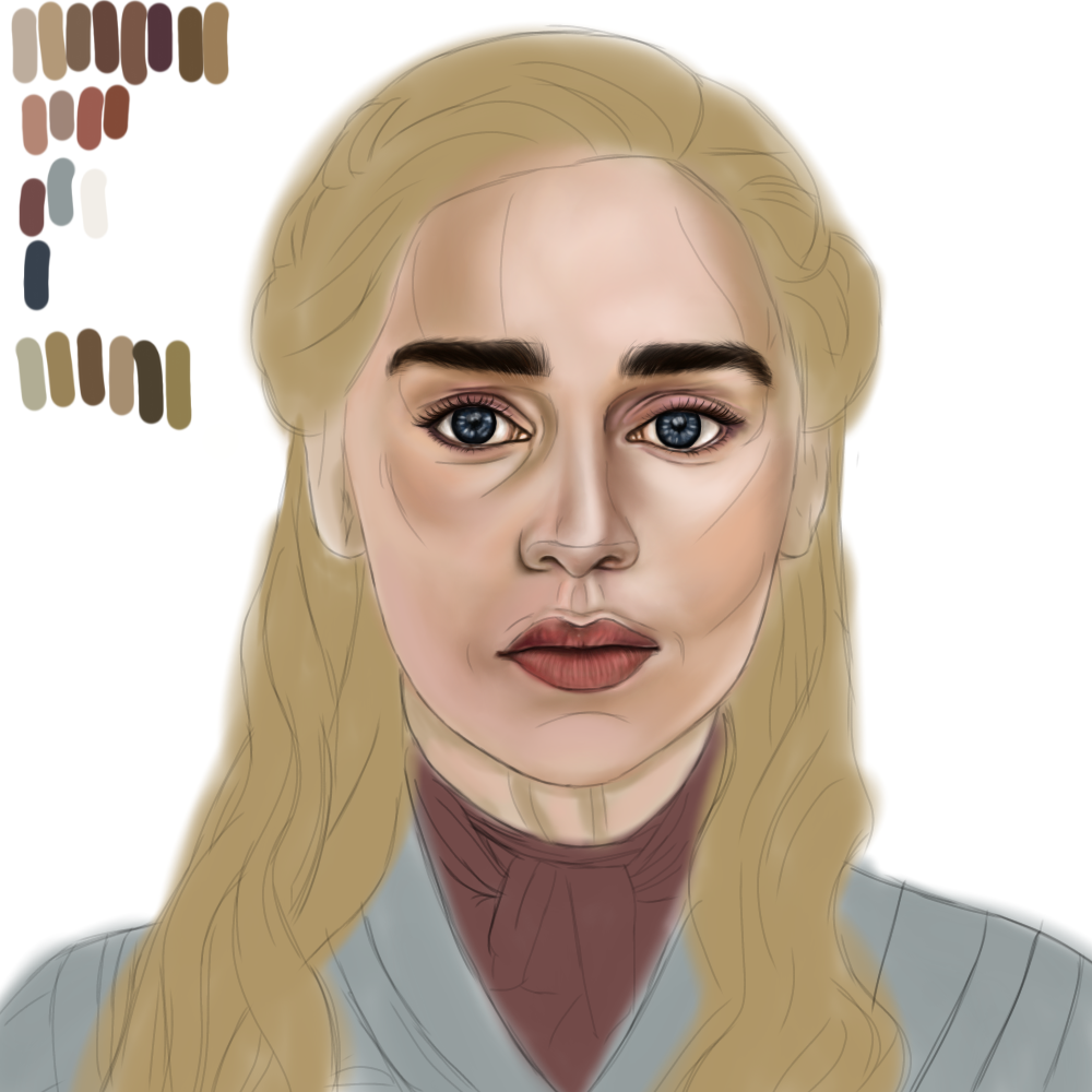 Francisftlp-Digital Drawing Realistic Portrait of Daenerys Targaryen-Step 4.png