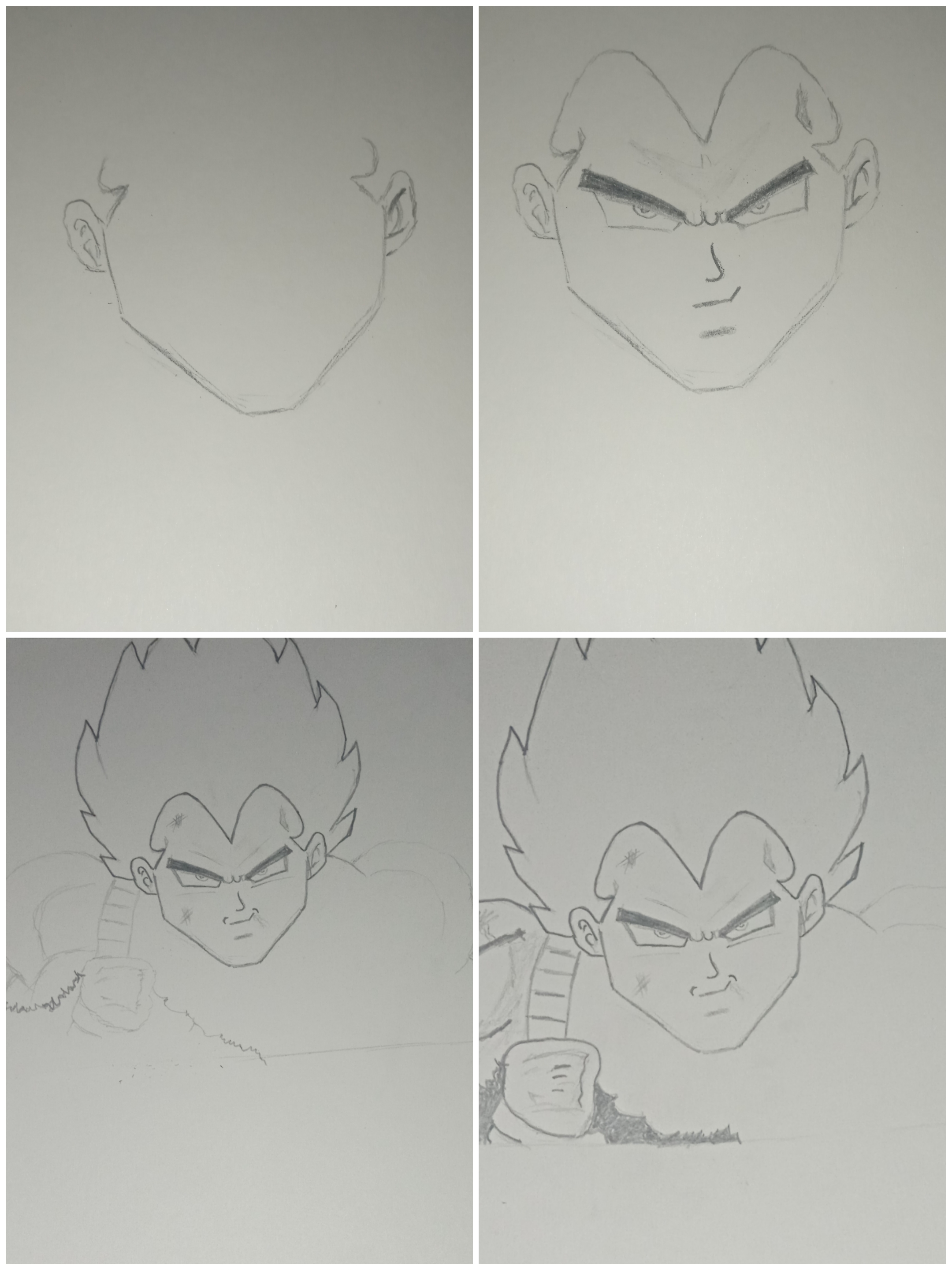 Dibujando a Vegeta [Drawing Vegeta] — Hive