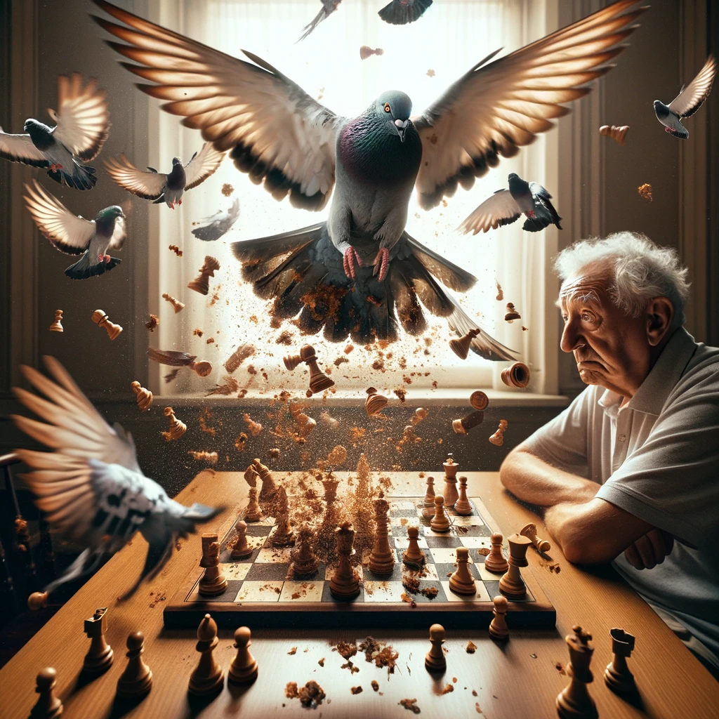 Man Playing chess with a pigeon_3.webp