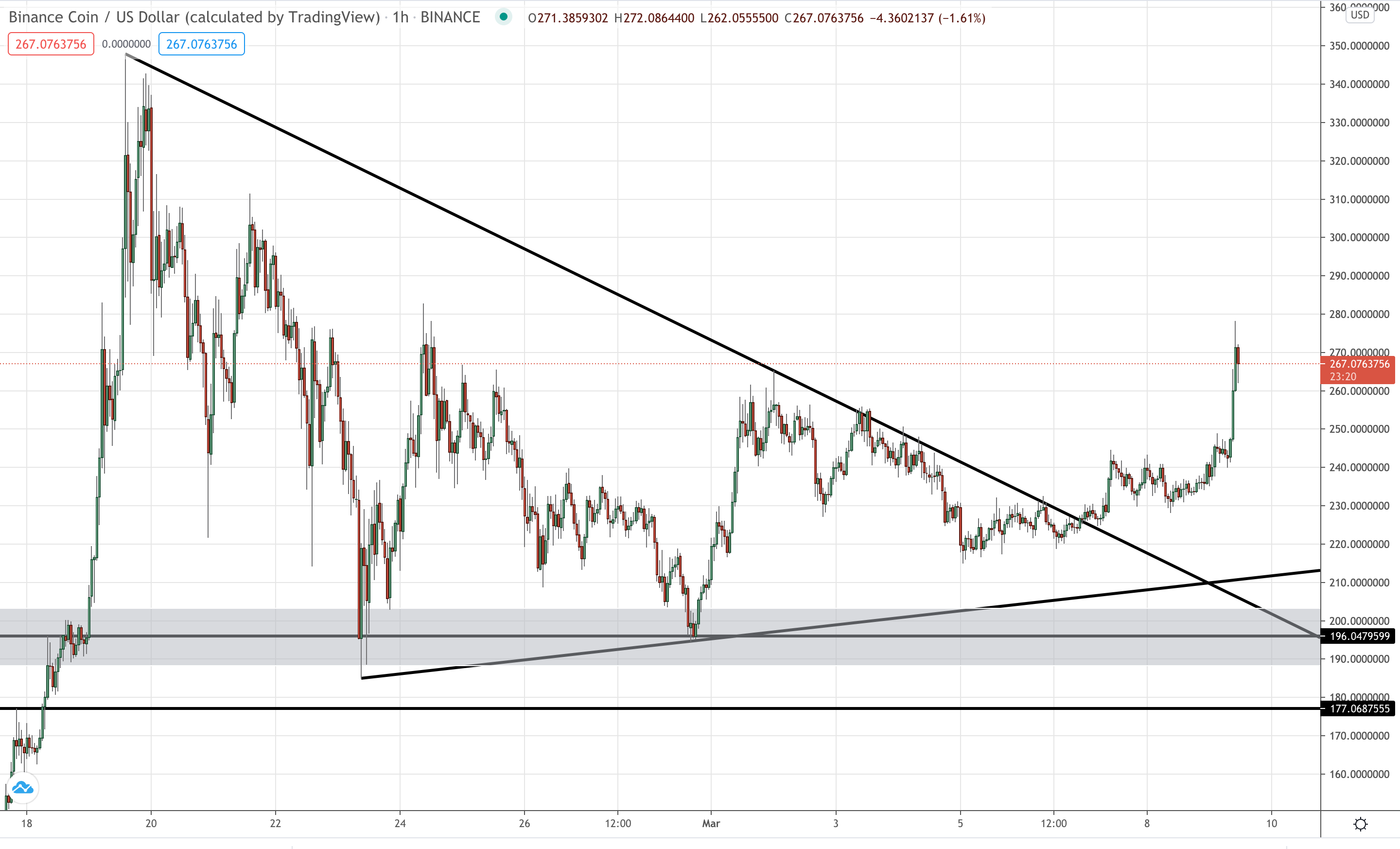 BNB Hourly Updated