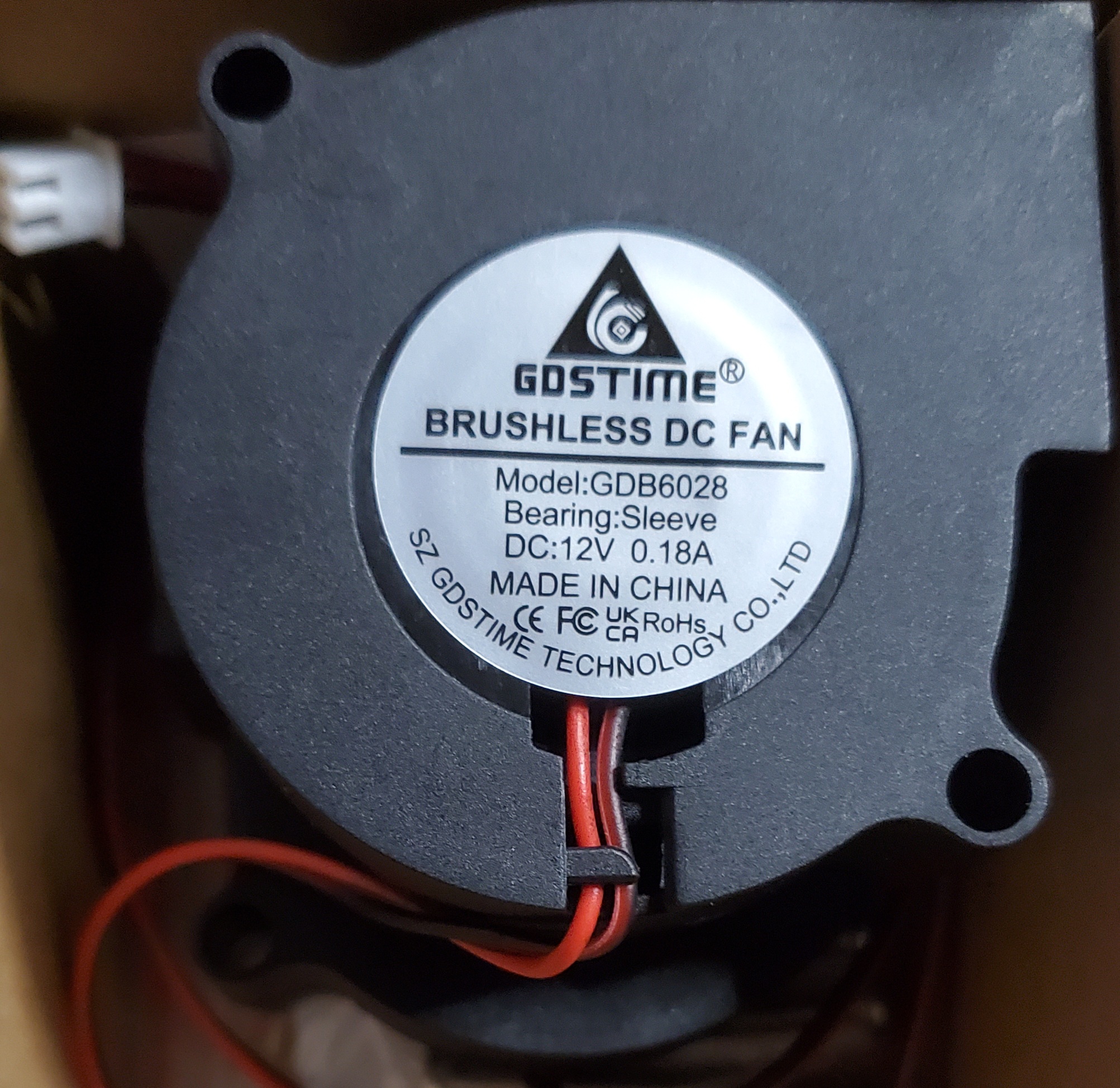 Shenzhen GDSTime Technology Co, Ltd GDB6028 60X28mm Blower 2-Pin.jpg