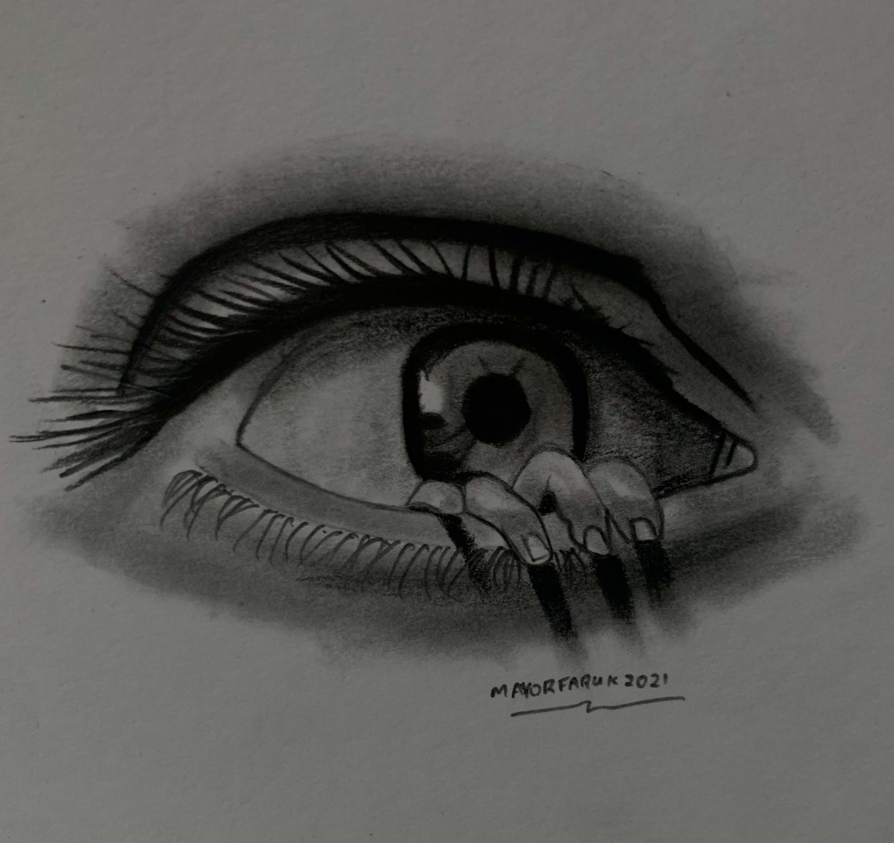 Creepy Eye Drawing Images - Free Download on Freepik