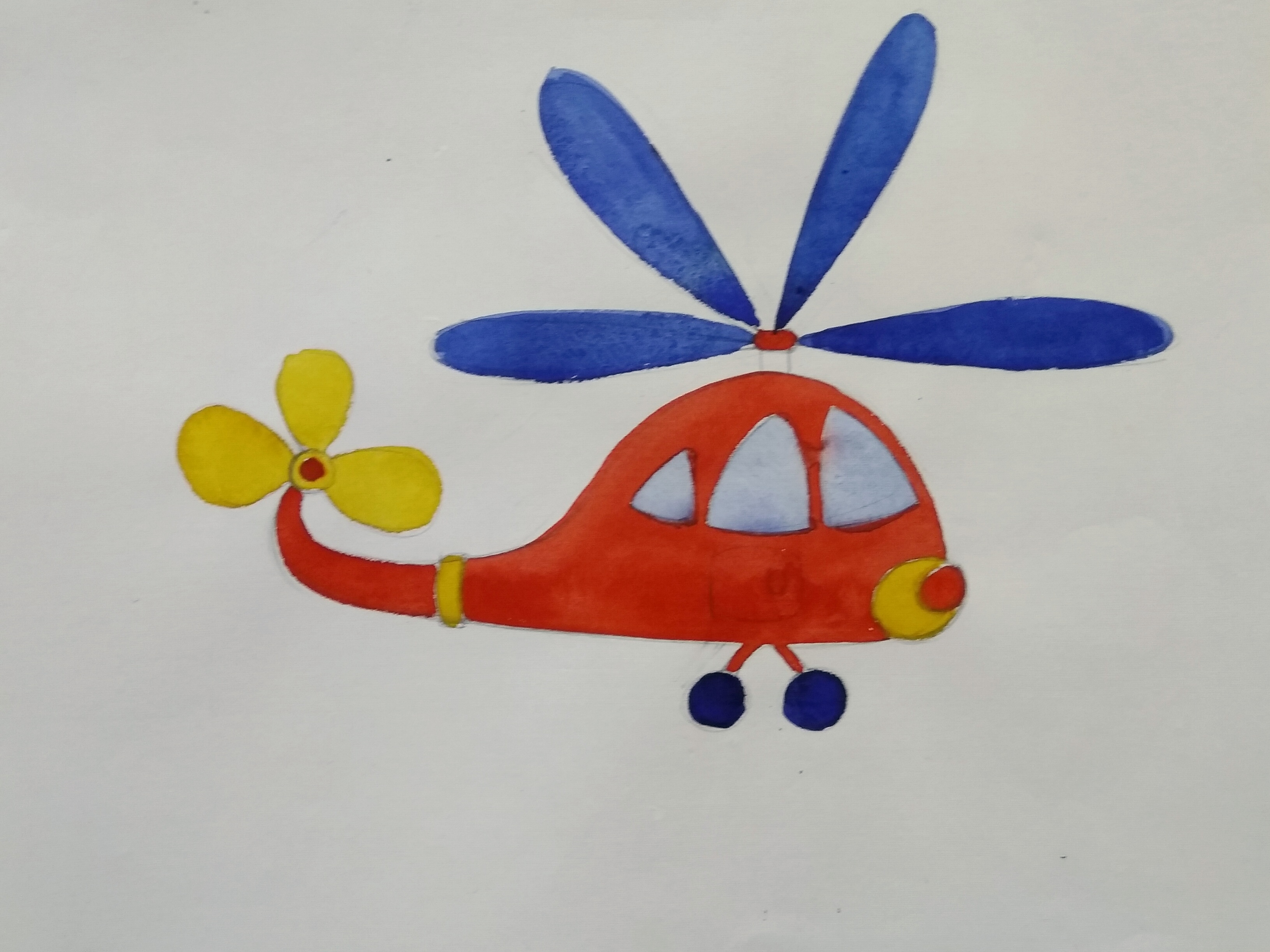 Helicopter Drawing and Coloring for Kids & Toddlers - Easy Drawing - YouTube