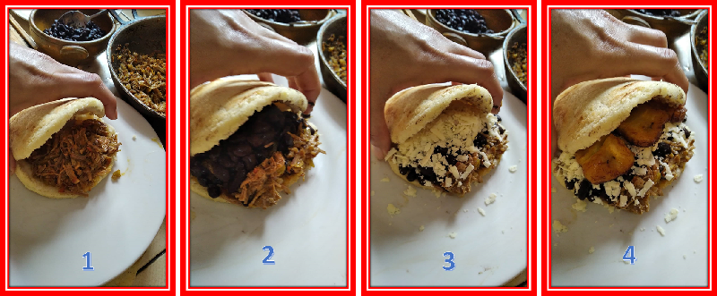 Ya probaste nuestra Arepa de Pabellón Criollo? Aquí te mostramos