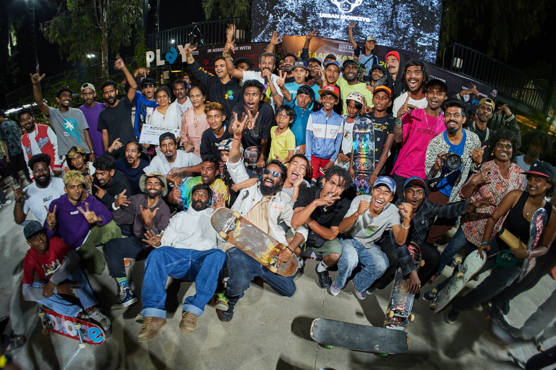 Last year Jugaad skateboard champs in Bangalore