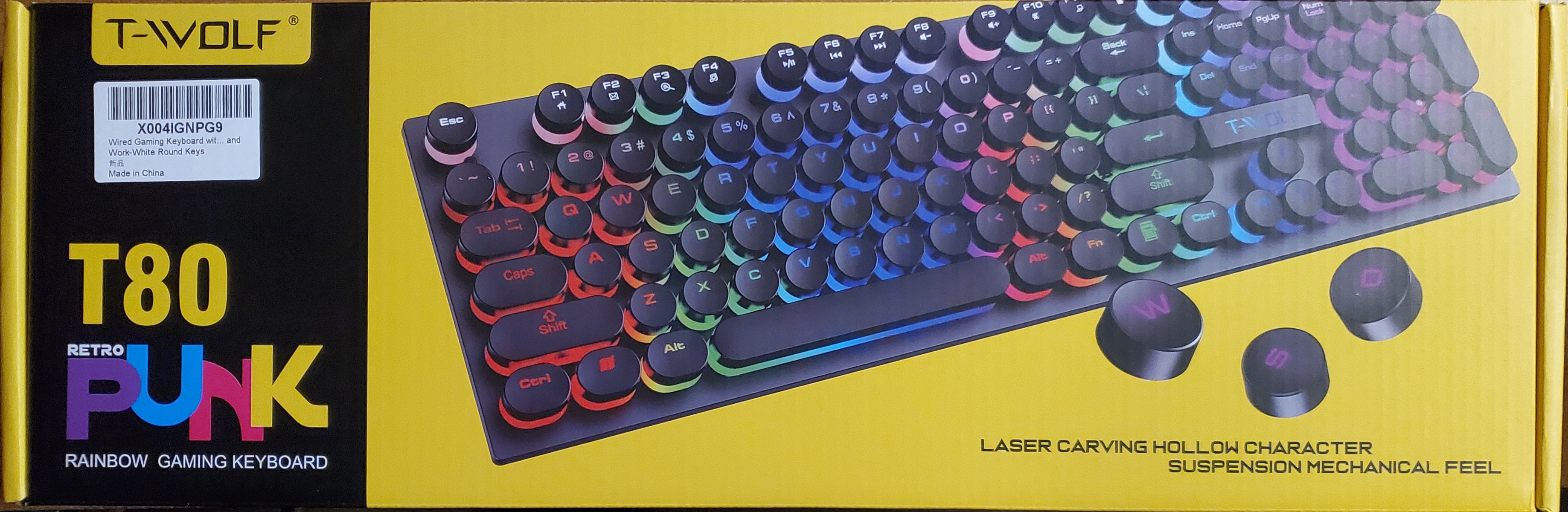 T-Wolf (Guiheng) T80 Retro Punk Rainbow Gaming Keyboard.jpg