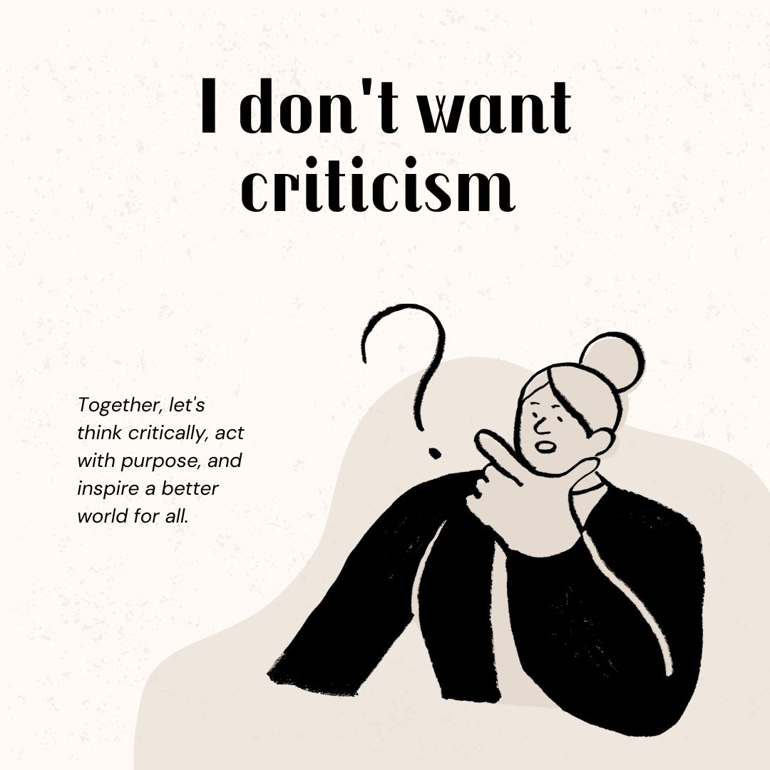 2 June 2025, @mariannewest's Freewrite Writing Prompt Day 2755: I don’t want criticism