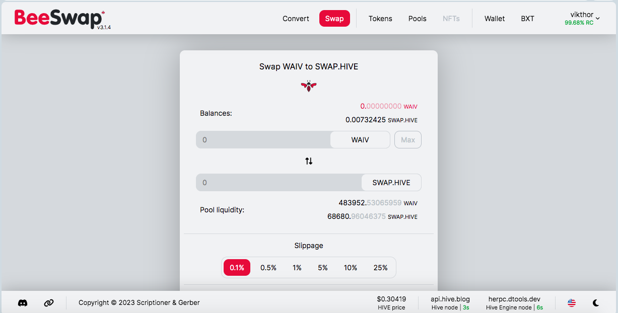 My Latest Discovery On The HIVE Ecosystem: BeeSwap (A Very Useful Tool ...