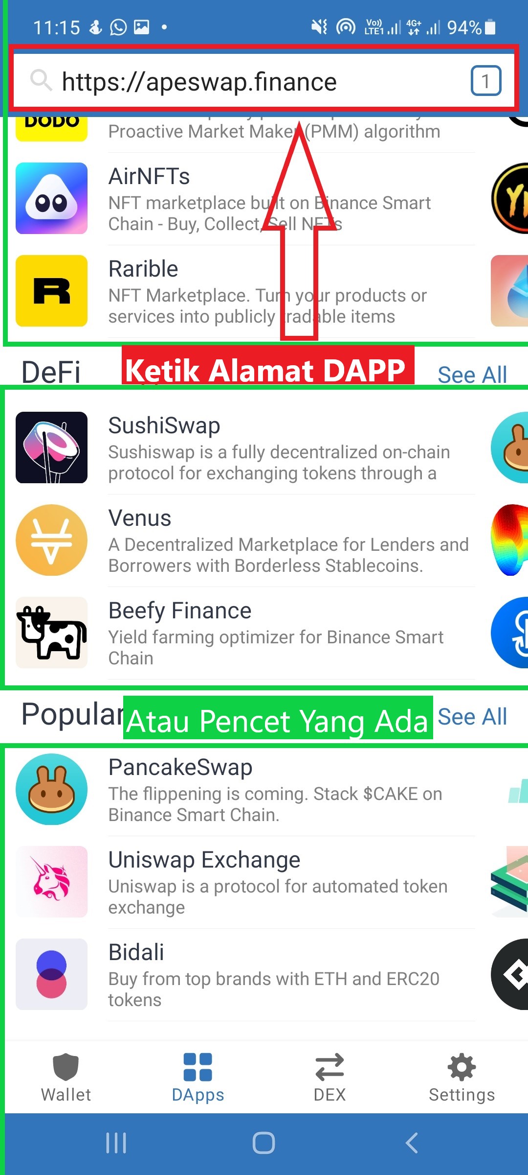 Trust Wallet DAPP