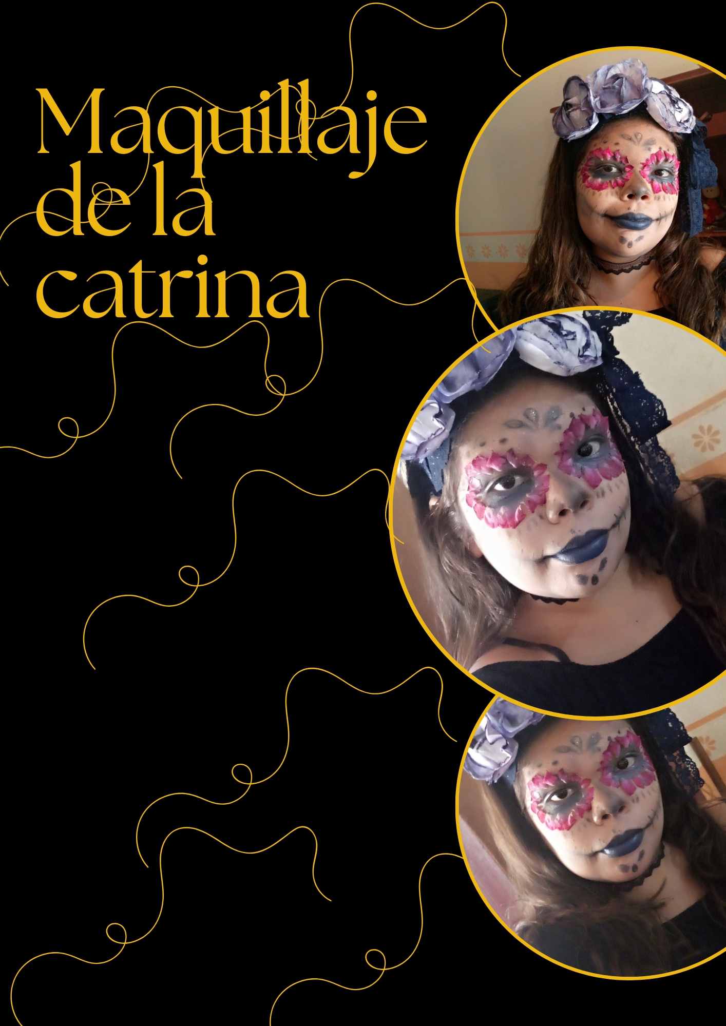 Practicando el maquillaje de la catrina. (Eng-Esp)