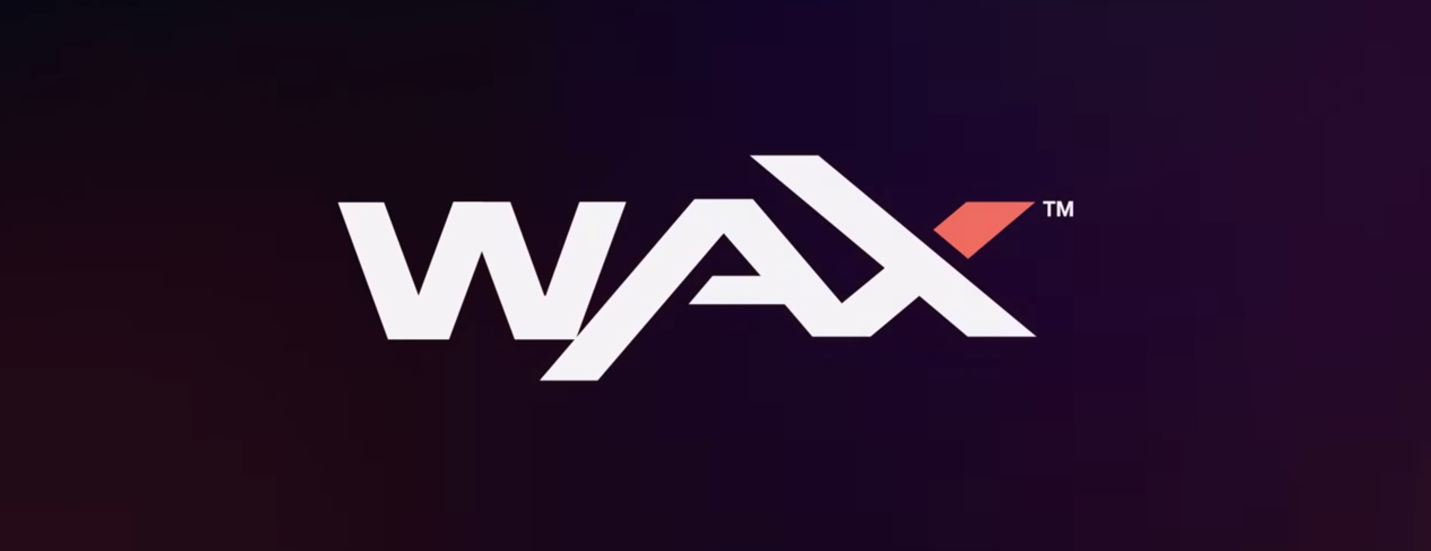 WAX (WAXP) banner in the centre of the page.