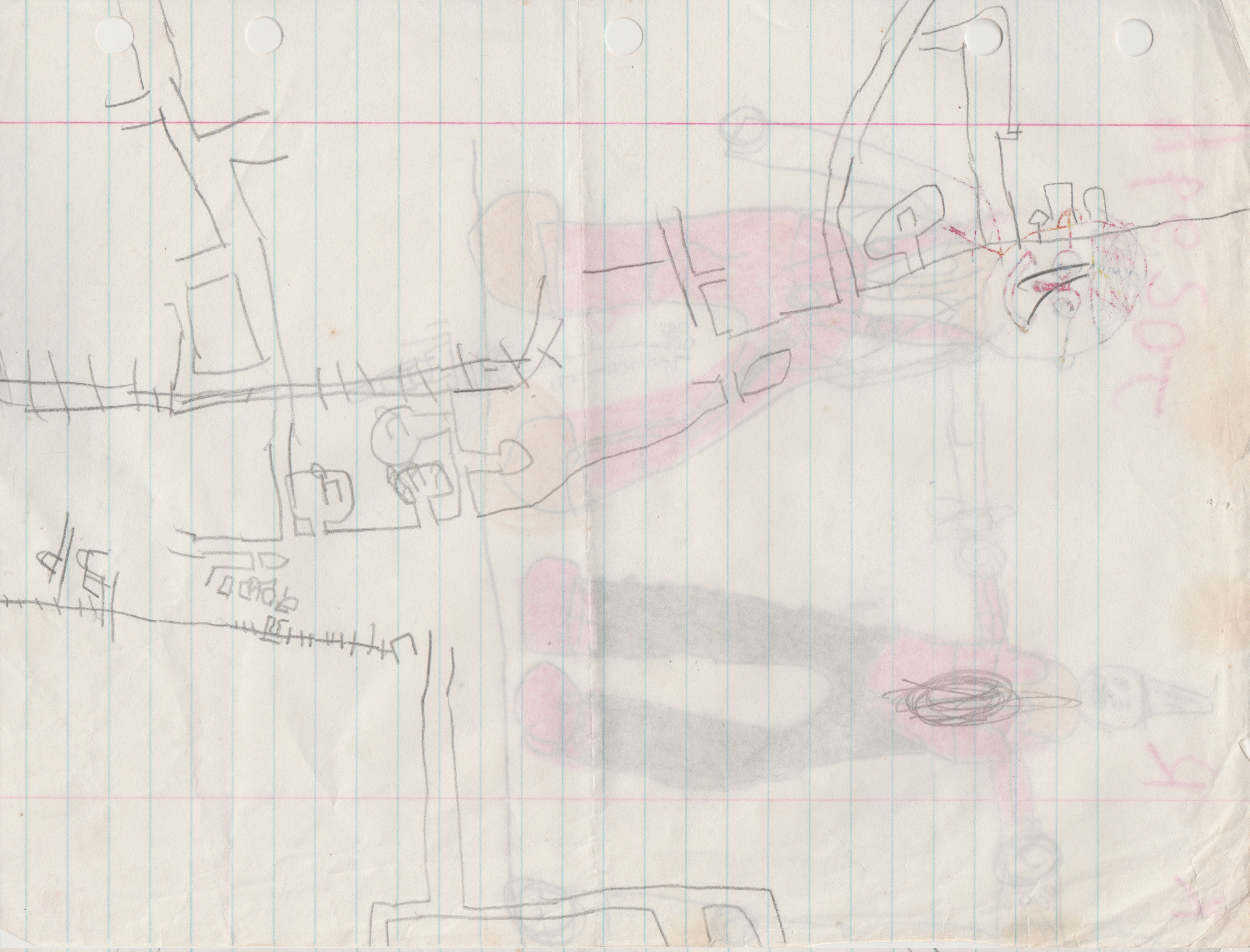 1994 maybe - Map - I drew maybe a real map or a fictional Sim City.jpg