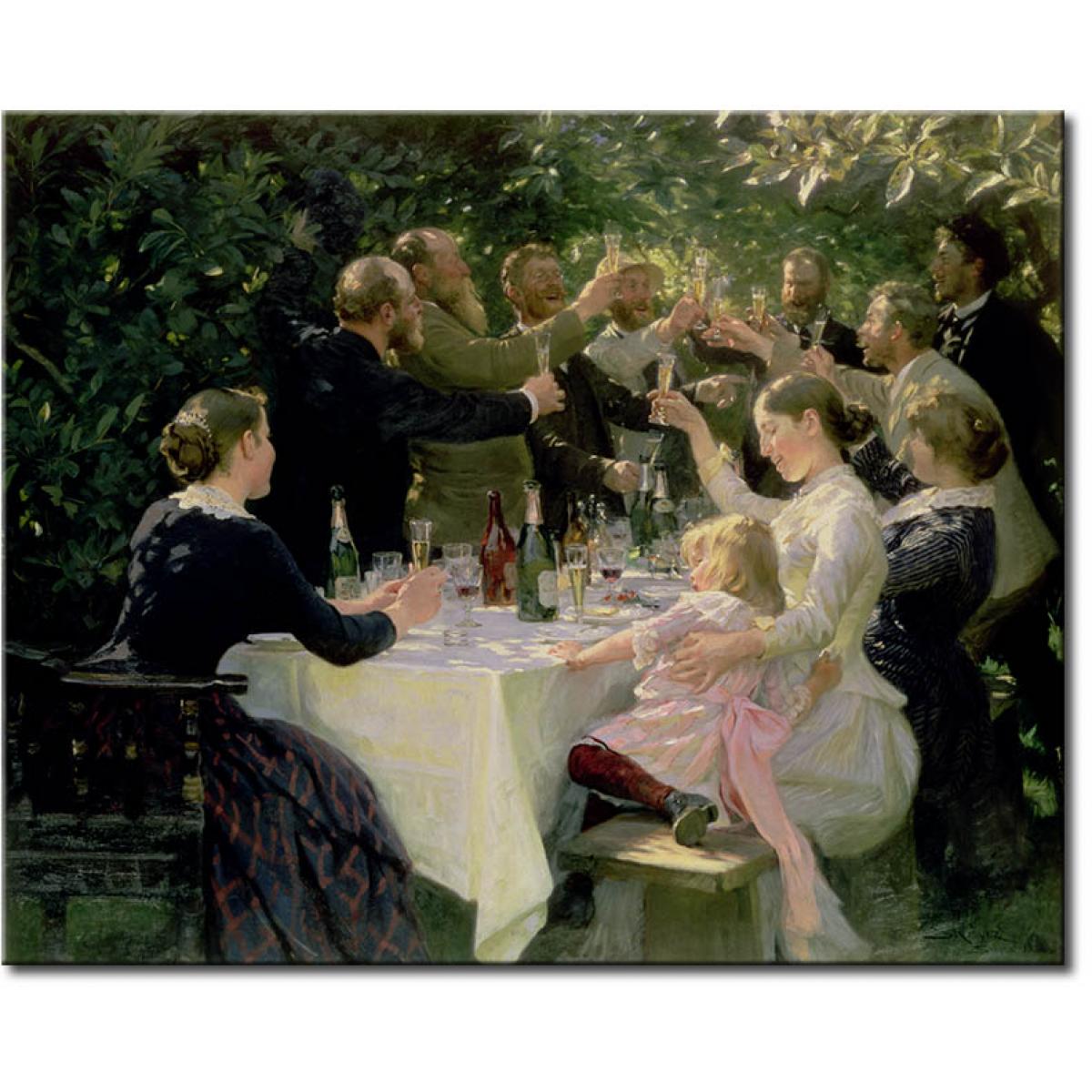 5 Peder Severin Krøyer Toast na przyjęciu w Skagen olej na płótnie 1888.jpg