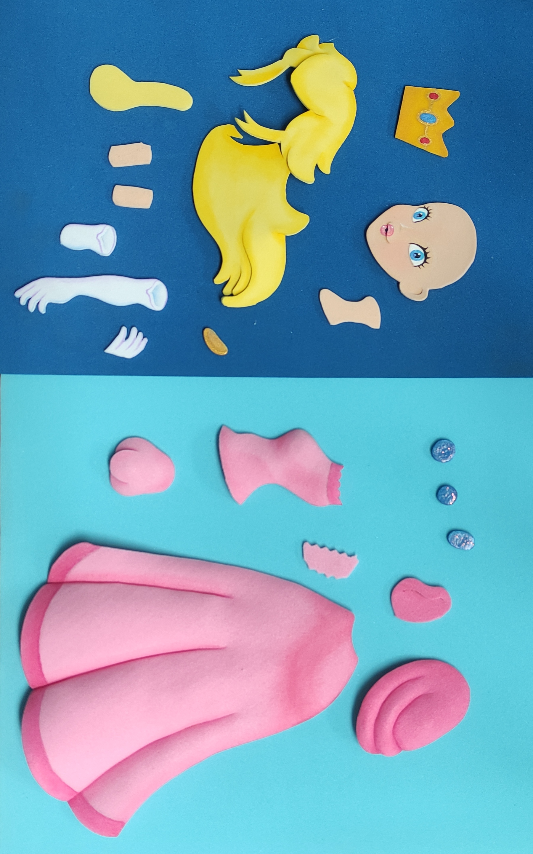 🍑 Princess peach foamy 3D Puzzle./rompecabezas de princesa peach en foamy  — Hive