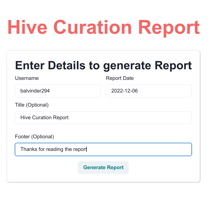 Hive Report Generator Form.png