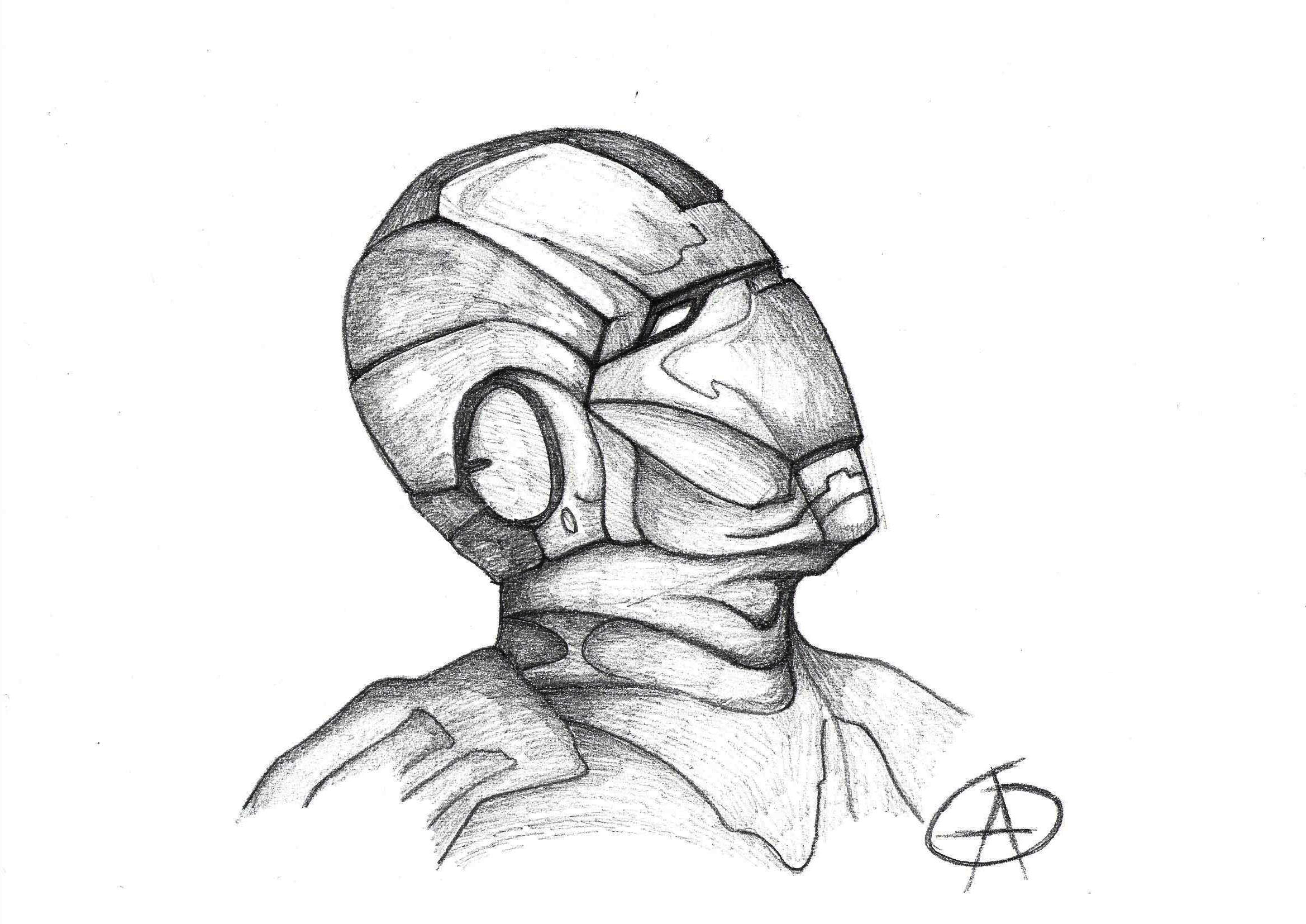 Iron Man mark 2, pencil sketch, concept art | Stable Diffusion