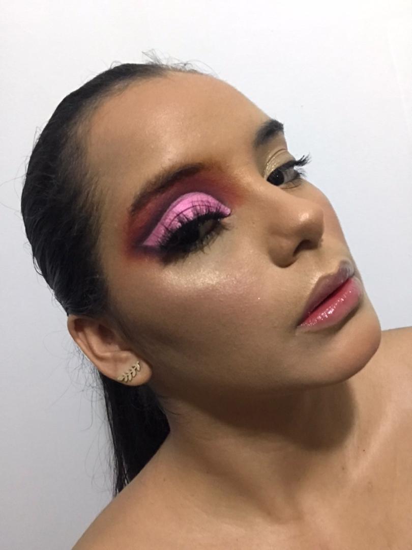 ESP-ENG] Maquillaje de noche en tonos vino, naranja y rosa ❤️🧡💖 | Evening  makeup in shades of wine, orange and pink ❤️🧡💖 — Hive