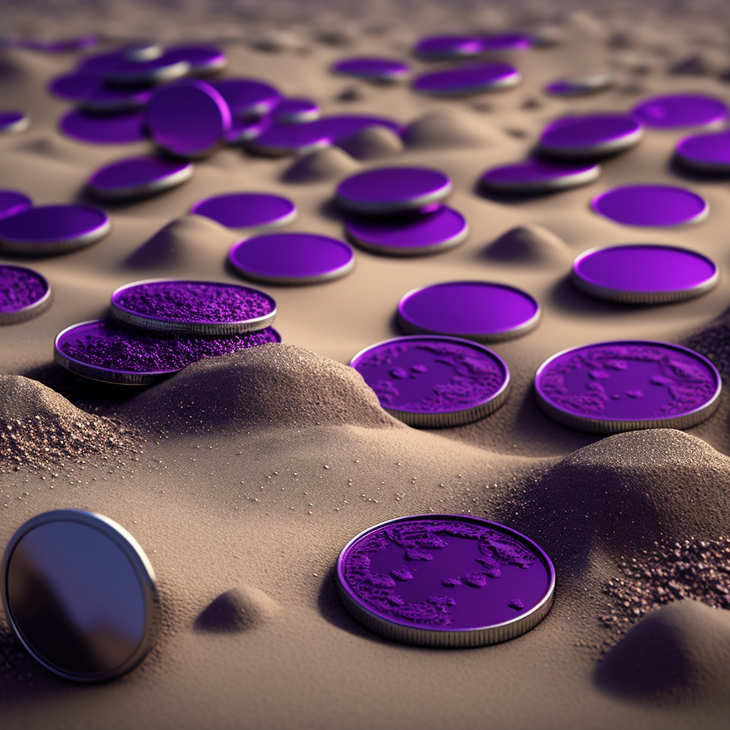 https://images.hive.blog/DQmeZXxYXMAgCrgHUpEh3CgWFfxqMu4BRLGy3nFXKcEUPLh/ackza_flat_metallic_blank_purple_coins_in_the_sand_._Beautiful_da3b593e-4861-4f2c-9abd-9239227f0063.png