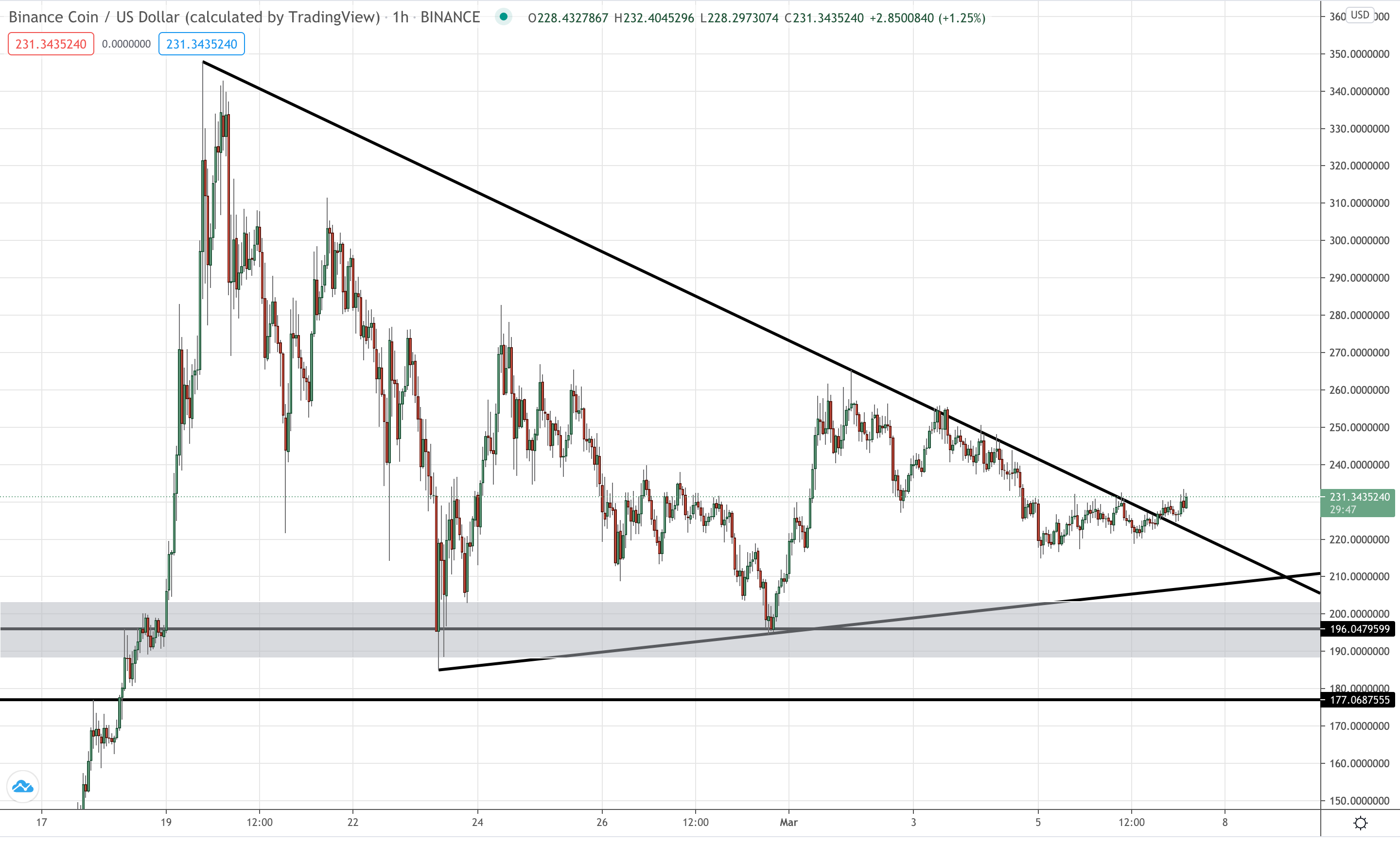 BNB Hourly