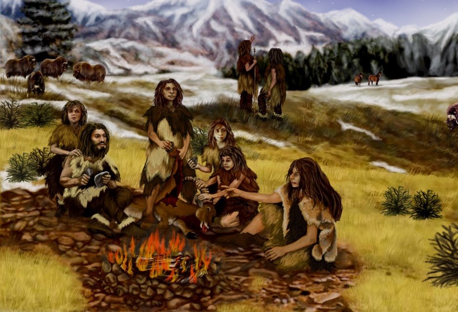 neanderthals_prehistoric_mountains_animals_landscape_people_primitive_nature-1133633.jpg