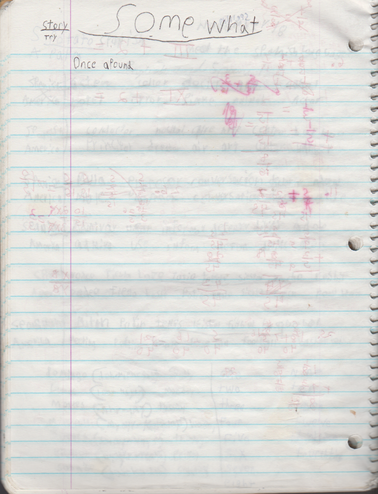 1996-08-18 - Saturday - 11 yr old Joey Arnold's School Book, dates through to 1998 apx, mostly 96, Writings, Drawings, Etc-044.png