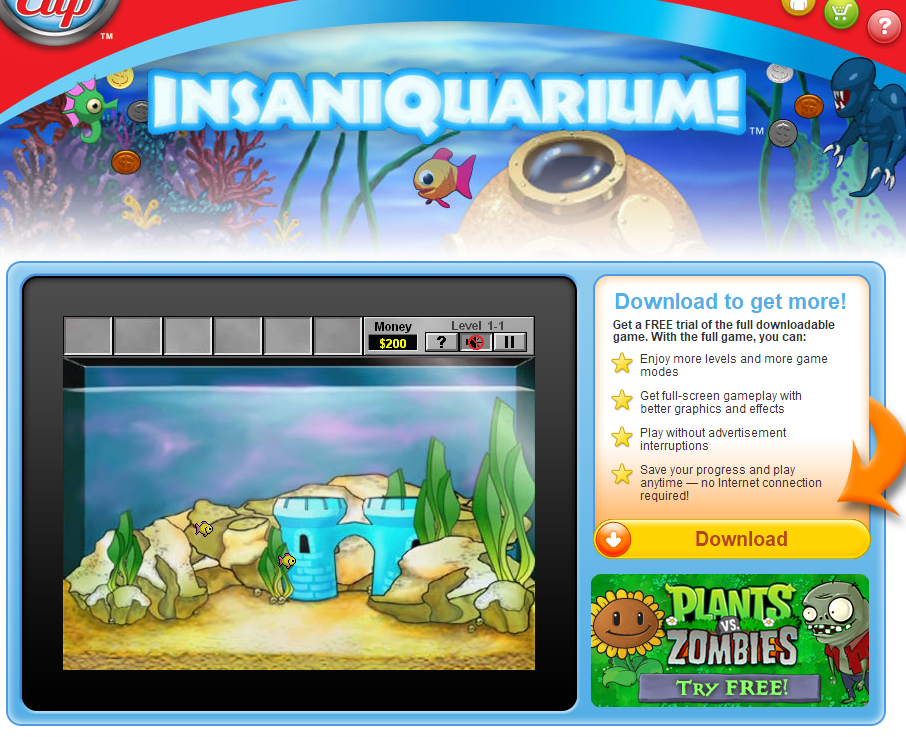 insaniquarium deluxe play online