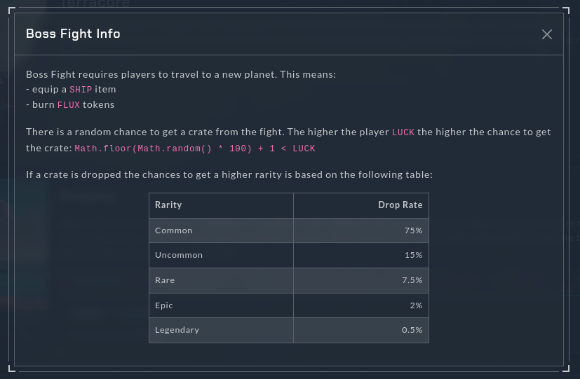 Drop Rates