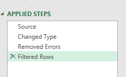 Data profiling views in power query