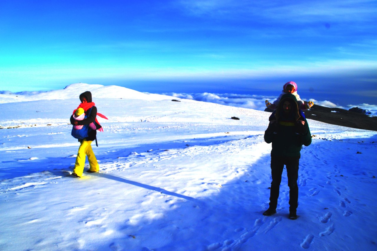Parenting at high altitude,Bucegi Mountain, Romania