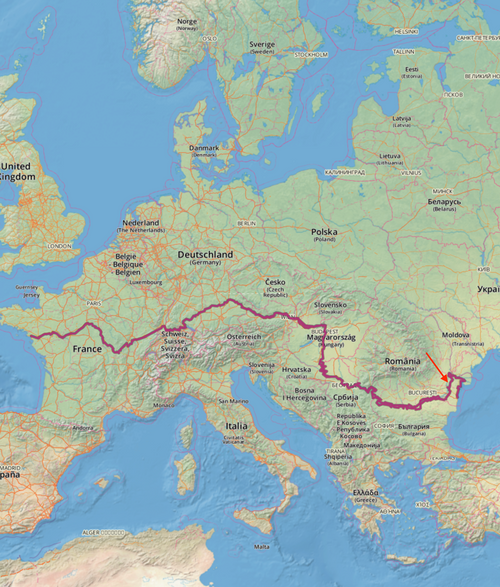Eurovelo 6 Route Map Eurovelo 6 - Romania, Turcoaia-Garliciu 45 Km - Travelfeed