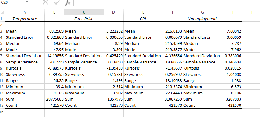 Quickly gather statistics for your data using Excels Descriptive Statistics