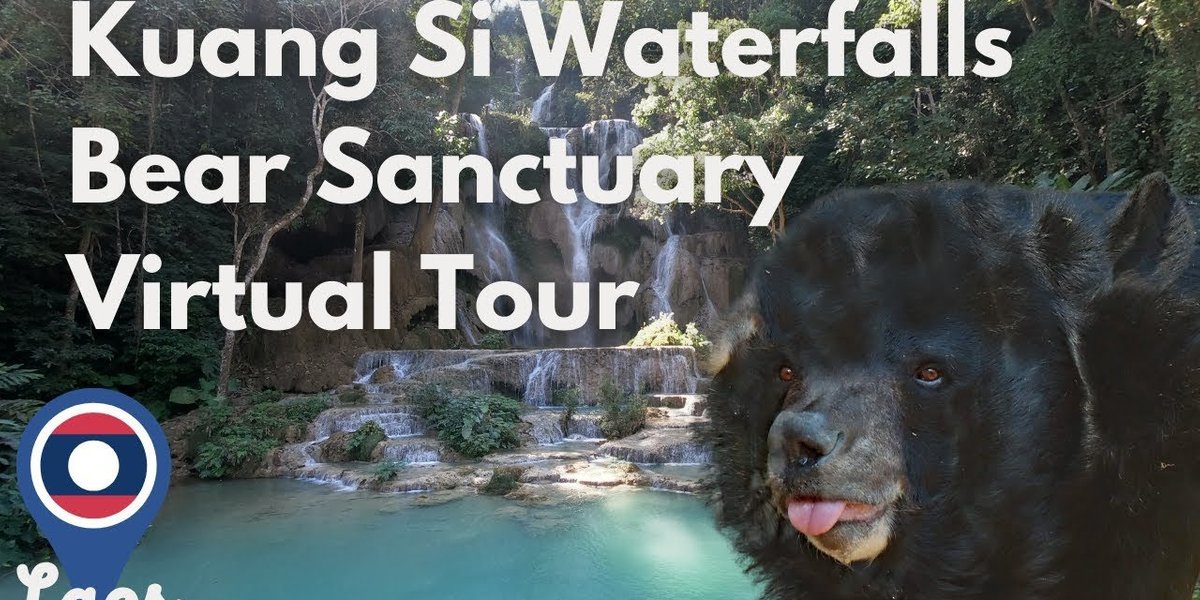 Kuang Si Waterfalls & Bear Sanctuary in Laos  Virtual Tour | Things To Do near Luang Prabang