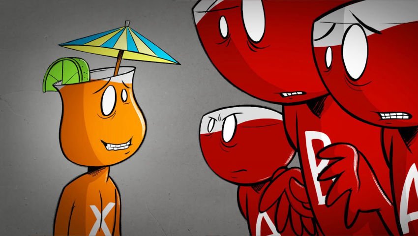 "POUR GENERATION" An Animated Cycle of Reproduction is Interrupted by a Vibrant and Colorful Oddity.