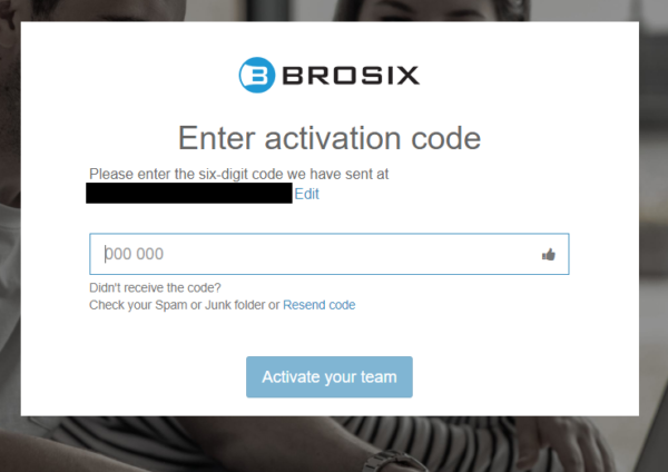 Brosix app activation