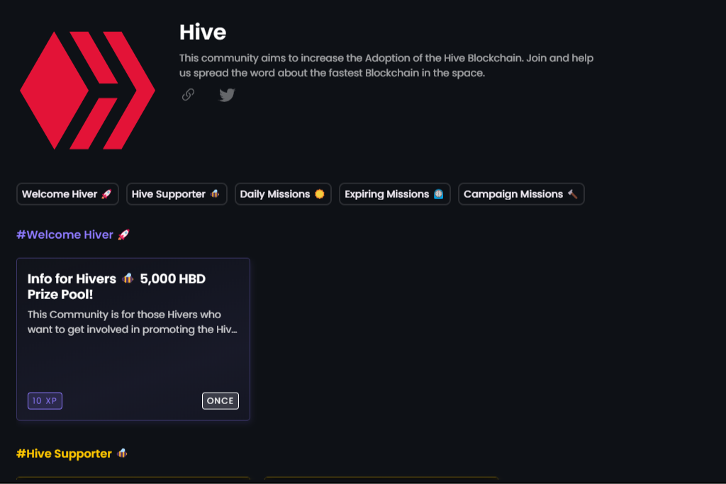 Hive's Zealy Community