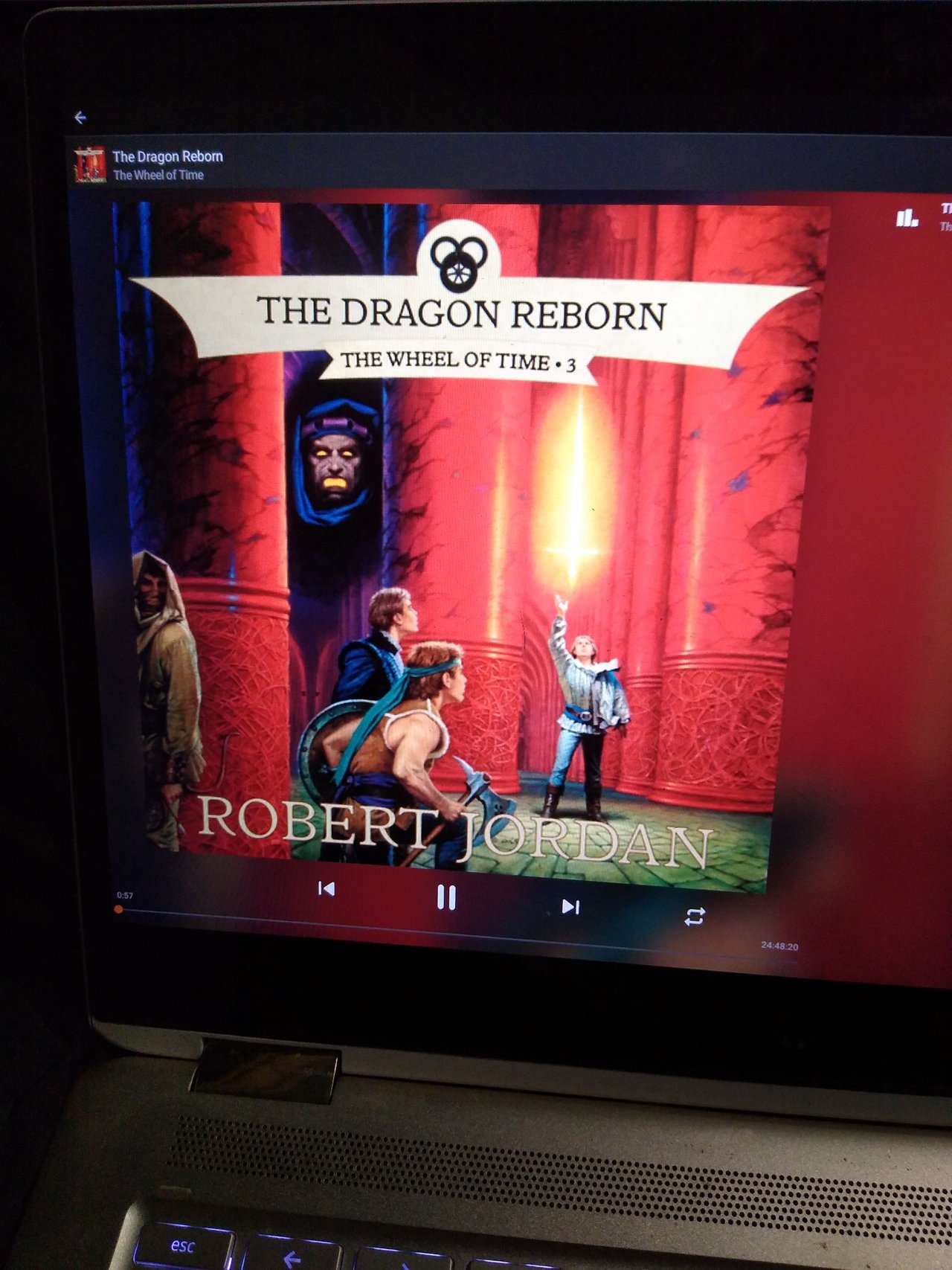 Robert Jordan and The wheel of Time book 3 the dragon reborn.