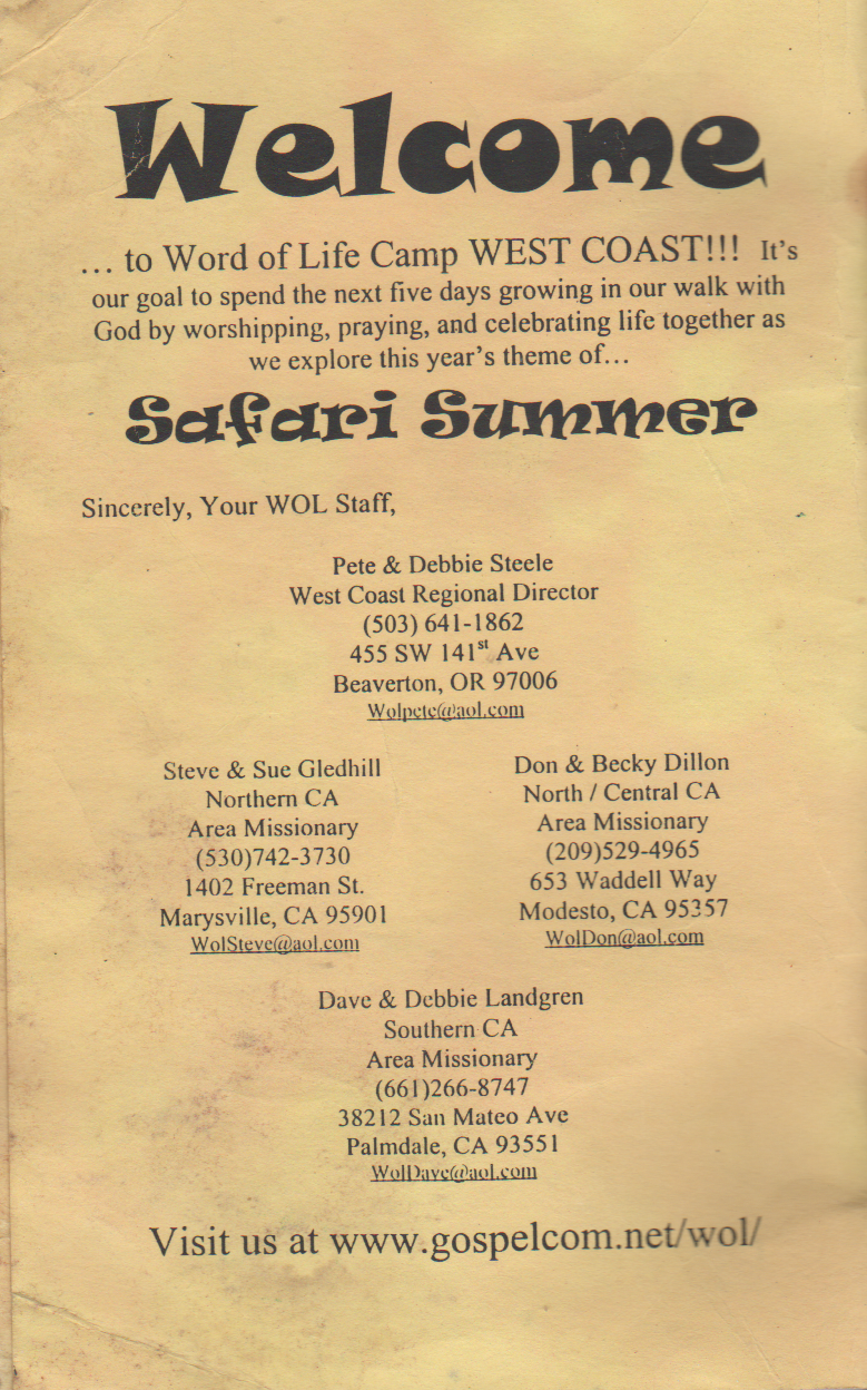 1999-07-25 - Sunday - West Coast Camp Quiet Time, Joey Arnold age 14, est date, most likely last week of July-02.png